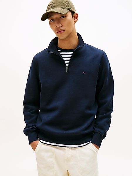 Tommy Hilfiger Sweatshirt "ESSENTIAL FLEECE 1/4 ZIP", mit Stehkragen günstig online kaufen