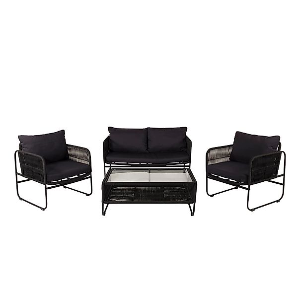 ebuy24 Utah Gartenset 4 Teile Schwarz günstig online kaufen
