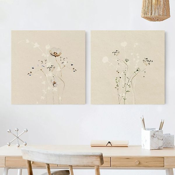 Leinwandbild 2-teilig Japanisches Ikebana Set günstig online kaufen