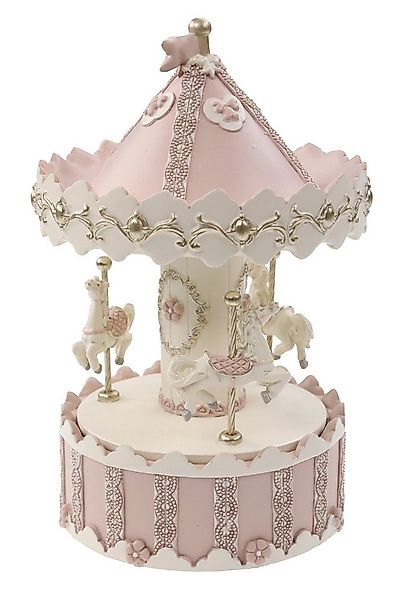 ELLUG Spieluhr Nostalgisches Musik-Karussell H:19cm, Deko-Element mit Pferd günstig online kaufen