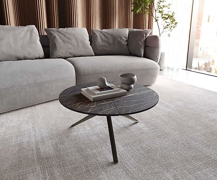 DELIFE Couchtisch Delron, Keramik Laminam®Noir Desir günstig online kaufen