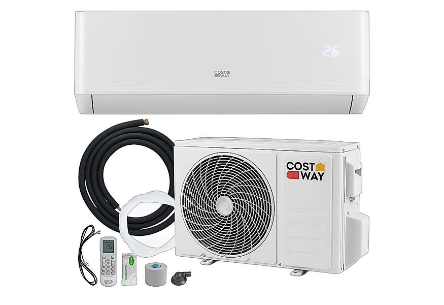 COSTWAY Split-Klimagerät Quick Connect, 9000BTU/2,6 kW, mit 7 Modi, Set günstig online kaufen