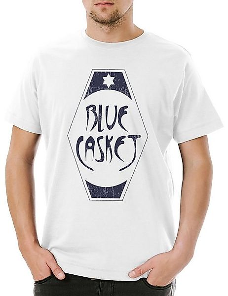Urban Backwoods Print-Shirt Blue Casket Herren T-Shirt Grim Logo Symbol Sig günstig online kaufen