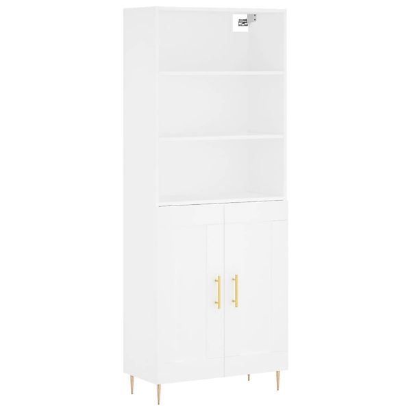 vidaXL Highboard Weiß 69,5x34x180 cm Holzwerkstoff 3189941 günstig online kaufen