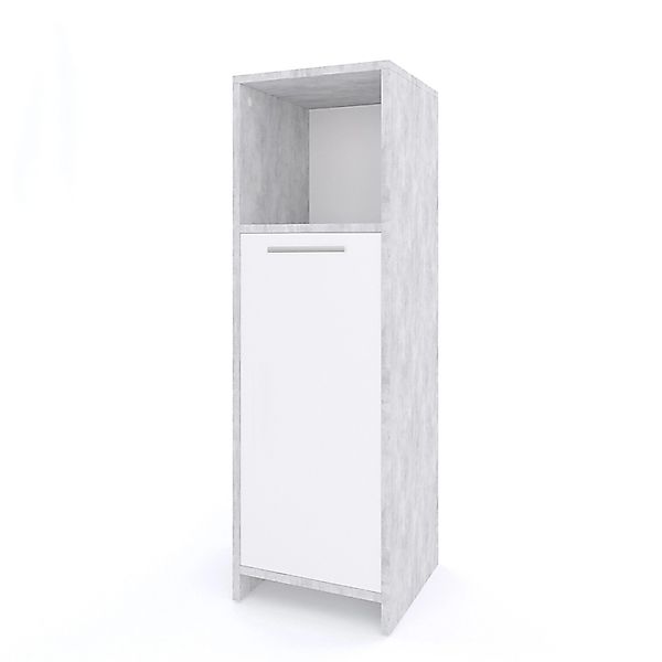 Vicco Midischrank Kiko Beton/Weiß 30 x 95 cm günstig online kaufen