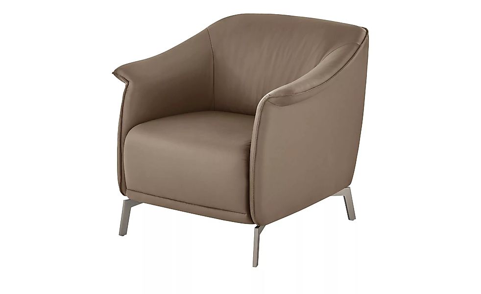 Ledersessel - braun - 80 cm - 77 cm - 83 cm - Polstermöbel > Sessel > Leder günstig online kaufen