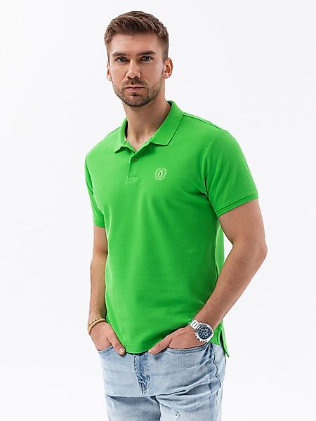 OMBRE Poloshirt Ombre Herren-Pique-Strick-Poloshirt - grün günstig online kaufen