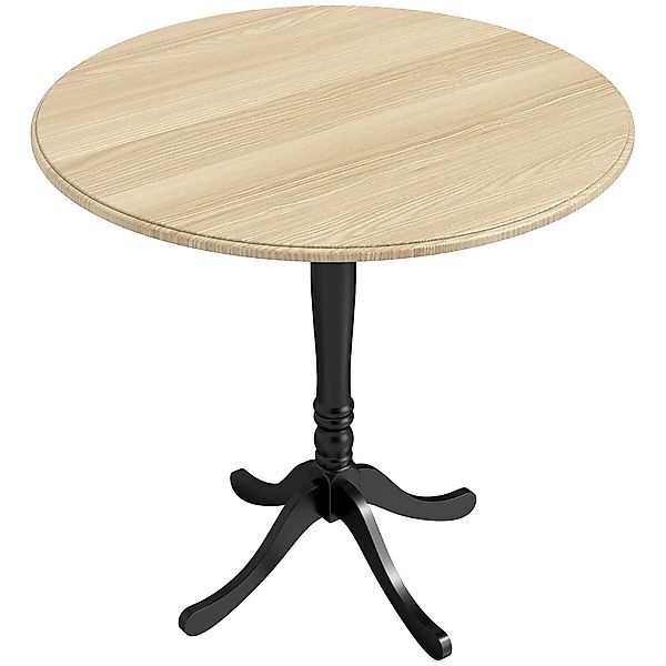 HOMCOM Runder Esstisch für 4 Personen Ø 80 cm, Küchentisch mit Stahlfuß, mo günstig online kaufen