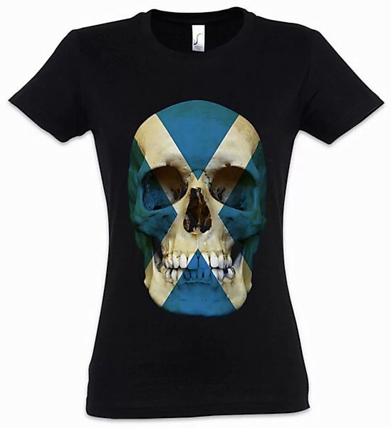 Urban Backwoods Print-Shirt Classic Scotland Skull Flag Damen T-Shirt Schäd günstig online kaufen