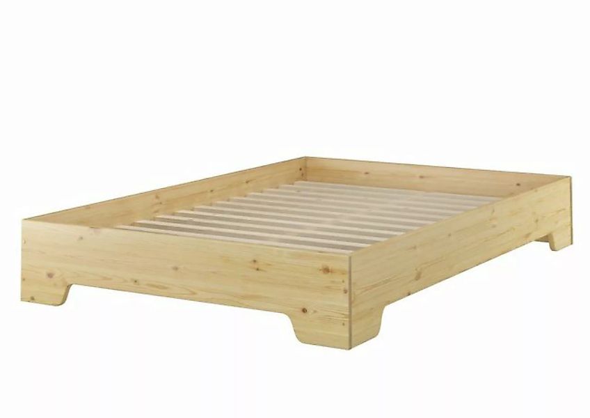 Erst-Holz® Jugendbett 140x200 Kiefer massiv mit Rollrost natur Gr. one size günstig online kaufen