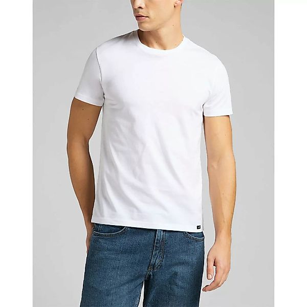 Lee Tall Fit 2 Units Kurzärmeliges T-shirt S White günstig online kaufen