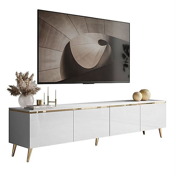 Lookway TV-Schrank CELINE GLOSS 200 auf goldenen Füßen günstig online kaufen