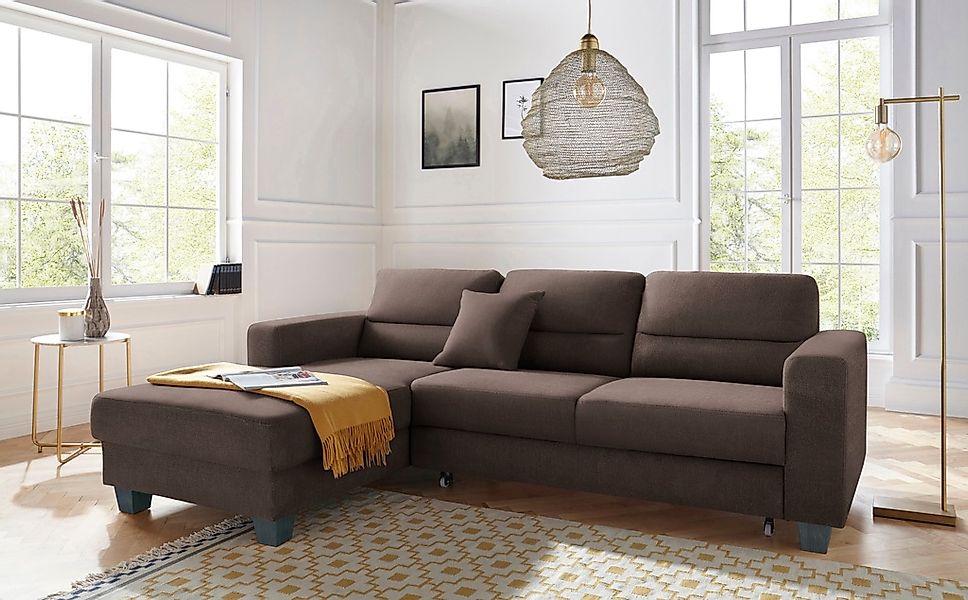 TRENDMANUFAKTUR Ecksofa "Chamber, zeitlos & modern, hoher Sitzkomfort, Brei günstig online kaufen