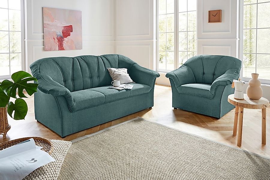 DOMO collection Polstergarnitur »Pegnitz«, (Set), Sessel und 3-Sitzer günstig online kaufen
