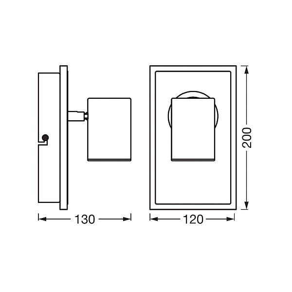 OSRAM LED-Wandstrahler MARS CLICK-SELECT, 1 Spot, schwarz günstig online kaufen