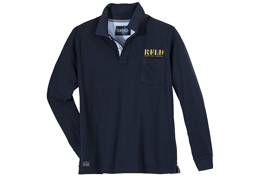 redfield Langarm-Poloshirt Redfield Langarm-Poloshirt Übergröße modisch nav günstig online kaufen