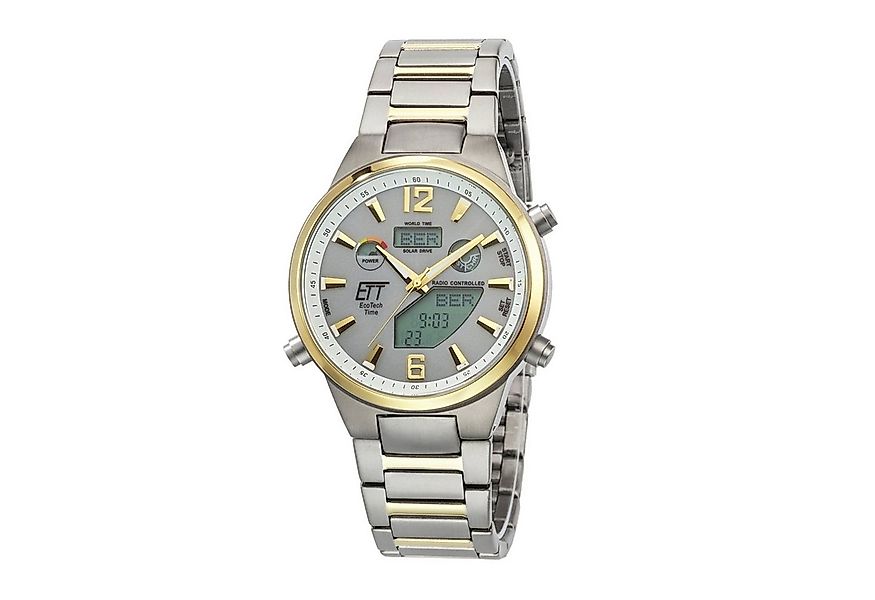 ETT Funkuhr Herrenuhr EGT-11381-21M, Funk, Solar, World Timer, mit Weltzeit günstig online kaufen
