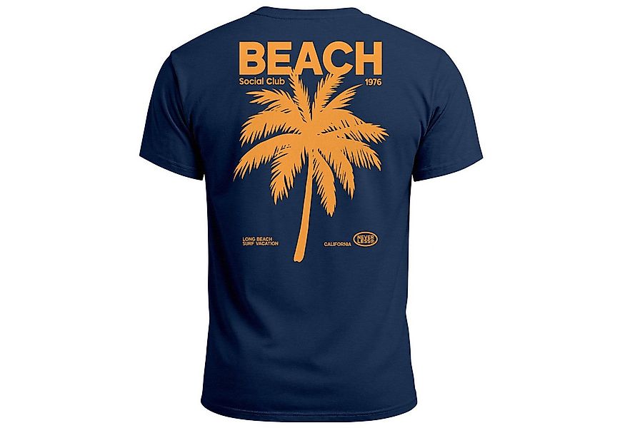 Neverless Print-Shirt Herren T-Shirt Backprint Sommer Funshirt mit Palmen P günstig online kaufen