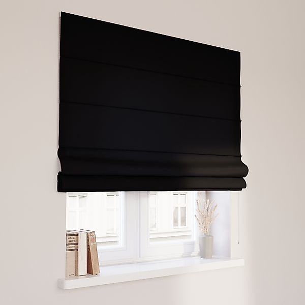 Dekoria Raffrollo Capri, schwarz, 120 x 160 cm günstig online kaufen