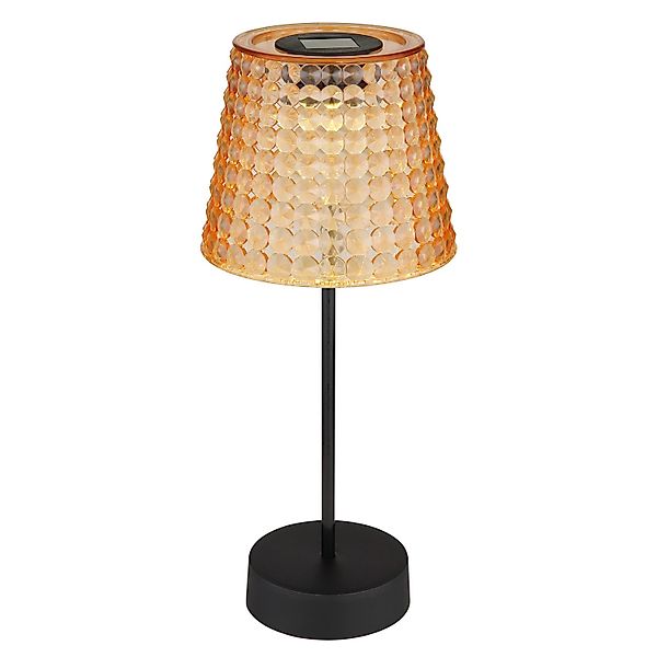 Globo LED-Solarleuchten-Set Ø 12,5 cm x 29 cm Amber 2 Stück günstig online kaufen
