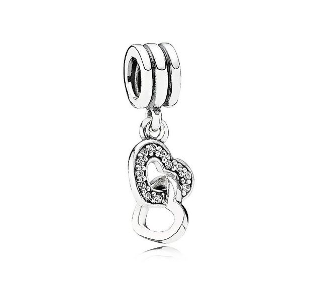 Pandora Bead 791242CZ Charm-Anhänger Verschlungene Herzen Silber günstig online kaufen