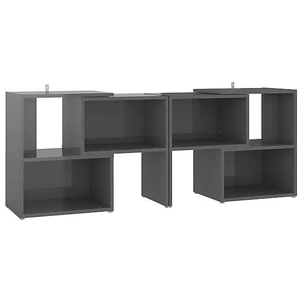 Tv-schrank Hochglanz-grau 104x30x52 Cm Spanplatte günstig online kaufen