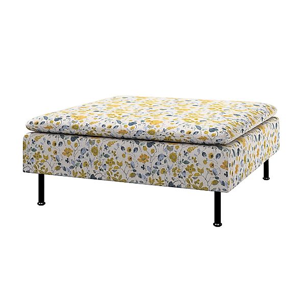 Bezug für Söderhamn Fußhocker, gelb-blau, 93 x 93 x 40, Cosy Home (145-13) günstig online kaufen