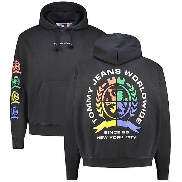 Tommy Jeans Hoodie mit Print auf Vorder- und Rückseite Farbe schwarz Größe: günstig online kaufen