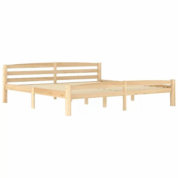 vidaXL Bettgestell Massivholzbett Kiefer 200x200 cm Doppelbett Bett Bettrah günstig online kaufen