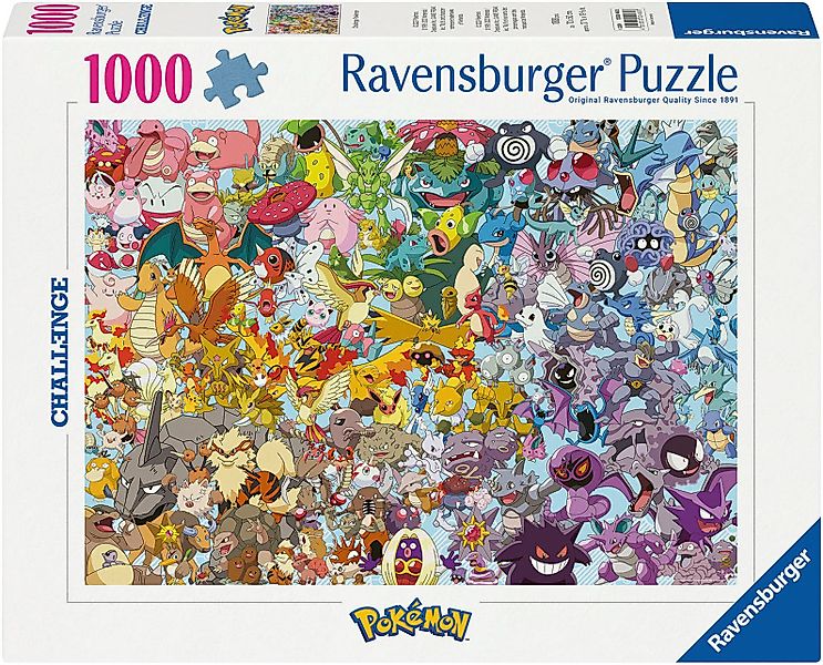 Ravensburger Puzzle Challenge, Pokémon, 1000 Puzzleteile, günstig online kaufen