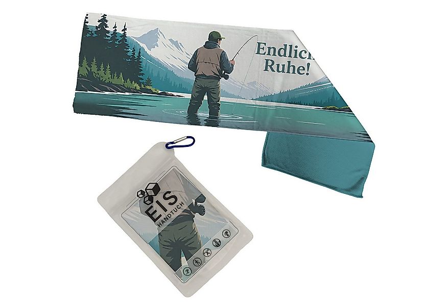 speecheese Sporthandtuch Endlich Ruhe! Angeln Eishandtuch für Naturliebhabe günstig online kaufen