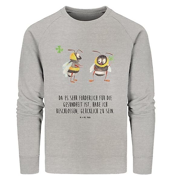 Mr. & Mrs. Panda Longpullover Hummeln Kleeblatt Größe L - Heather Grey - Ge günstig online kaufen
