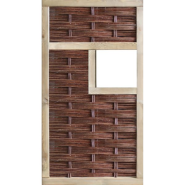 T & J Weidengeflechtzaun Labo-3D Fenster mittig 94 x 180 cm günstig online kaufen