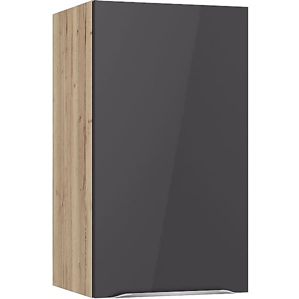 Optifit Küchen-Oberschrank Linus984 40cm x 70,4cm x 34,9cm Anthrazit-Wildei günstig online kaufen