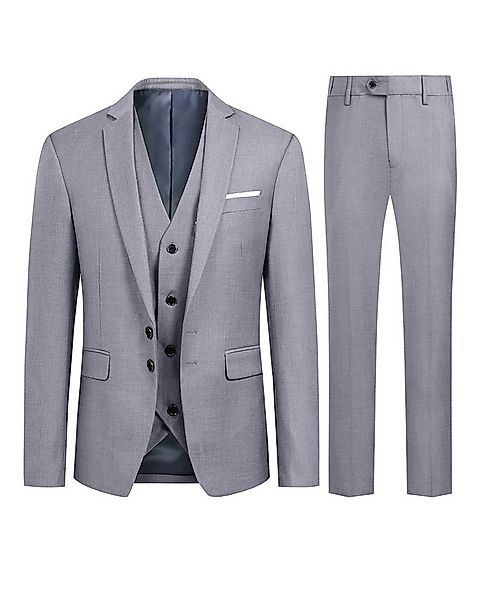 Allthemen Anzug Slim Fit Businessanzug mit 2 Knöpfe günstig online kaufen