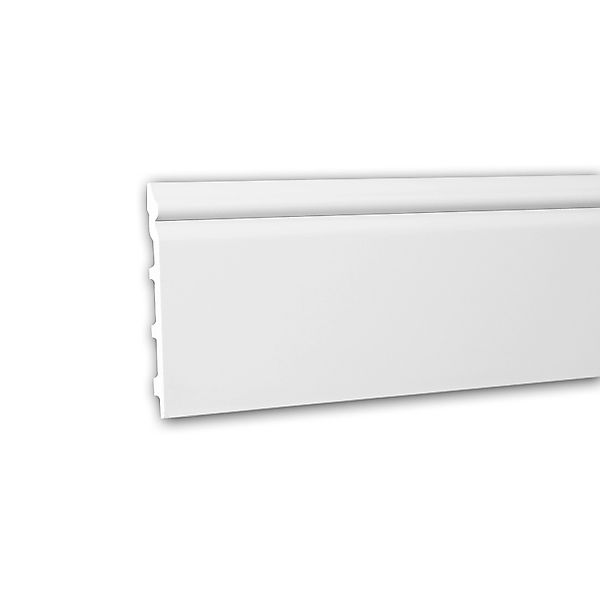 PROFHOME 153110 Sockelleiste Fußleiste Stuckleiste aus Polyurethan 2 m 200 günstig online kaufen