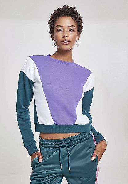 URBAN CLASSICS Sweater "Damen Ladies 3-Tone Arrow Crew", (1 tlg.) günstig online kaufen