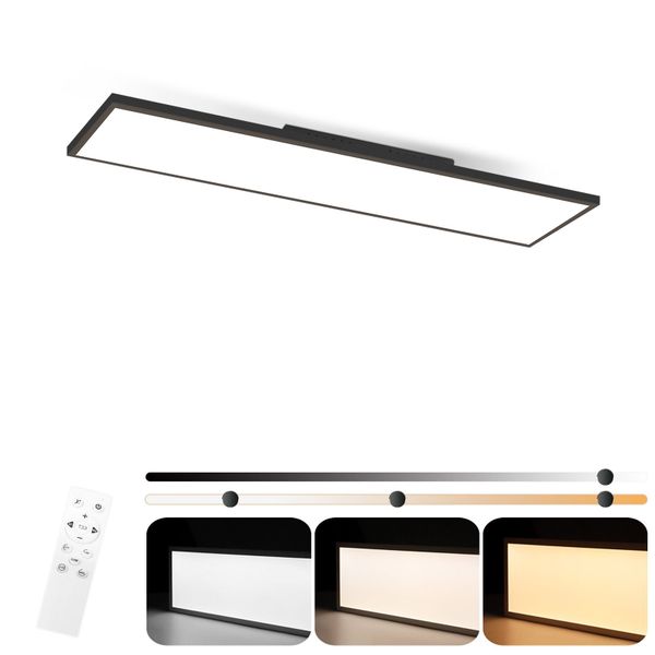 Nettlife LED Panel Deckenleuchte Schwarz/Weiß Dimmbar günstig online kaufen