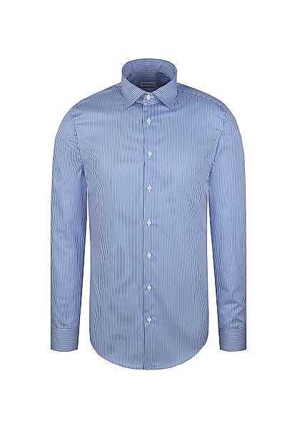 seidensticker Businesshemd "Schwarze Rose" Slim 1/1 Kentkragen Gestreift günstig online kaufen