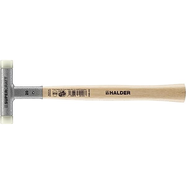 Halder Supercraft Schonhammer Ø 20 mm Rückschlagfrei mit StahlschRotfüllung günstig online kaufen