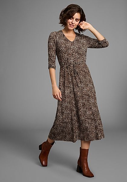 Laura Scott Midikleid im Leoparden-Print aus günstig online kaufen
