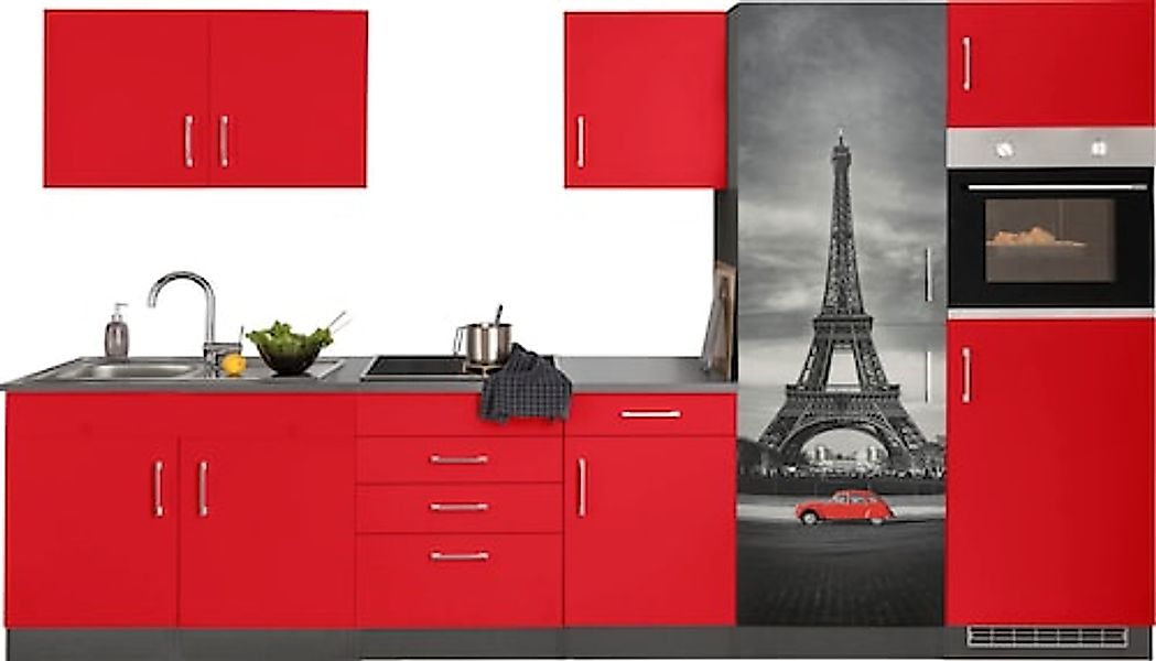 HELD MÖBEL Küchenzeile »Paris«, ohne E-Geräte, Breite 330 cm günstig online kaufen