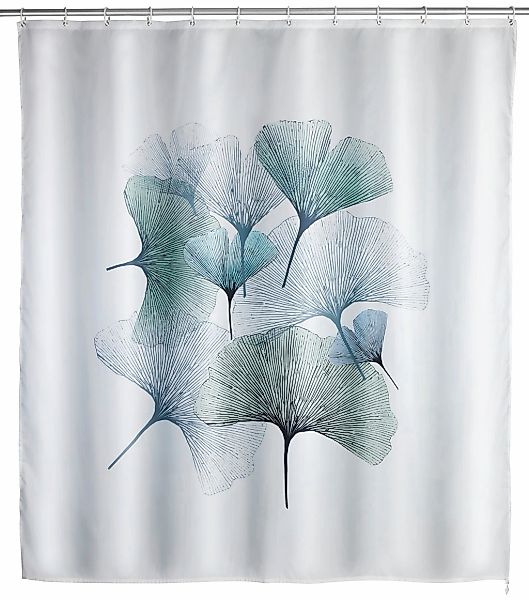 WENKO Duschvorhang "Ginko" Breite 180 cm Höhe 200 cm, Polyester, waschbar günstig online kaufen