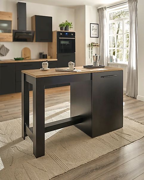 BASIC by Balculina Kücheninsel "Andy Kücheninsel" Breite 138 cm, Stauraum u günstig online kaufen