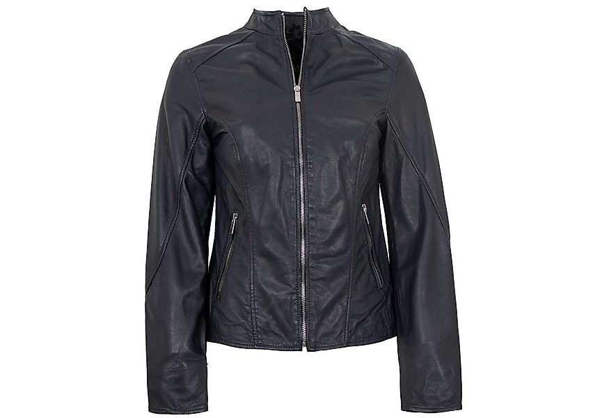 Jilani Lederjacke Fulya Jilani Collection - Damen Lederjacke Lammnappa navy günstig online kaufen