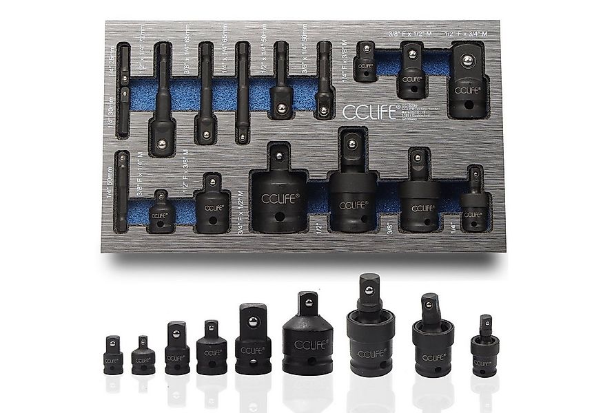 CCLIFE Steckschlüssel Kraft Stecknuss Adapter Nuss Bit für Schlagschrauber günstig online kaufen