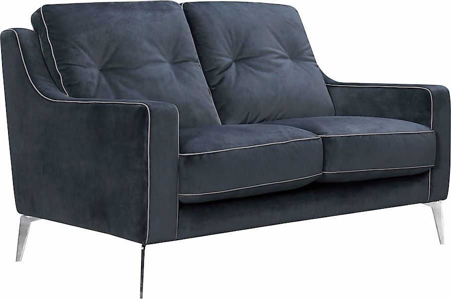 Leonique 2-Sitzer "Chicago" 2-Sitzer Ssofa, graublau, klassisch/modern, 147 günstig online kaufen