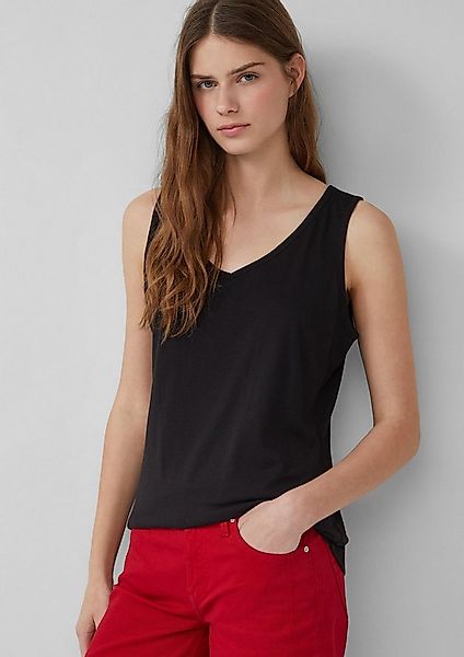 s.Oliver Muscleshirt T-Shirt Jersey-Top mit Cut-out und Schleife günstig online kaufen