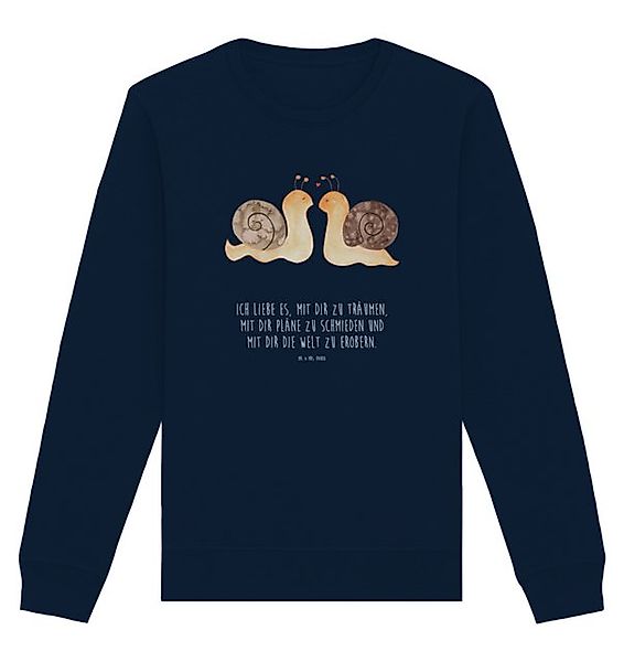 Mr. & Mrs. Panda Longpullover Größe XS Schnecken Liebe - French Navy - Gesc günstig online kaufen