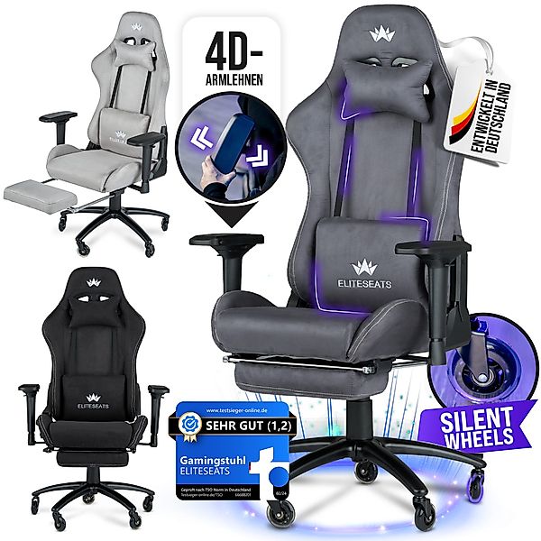 ELITESEATS Gaming-Stuhl Ergonomisch mit Fußstütze - günstig online kaufen